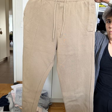 Pantaloni da jogging beige