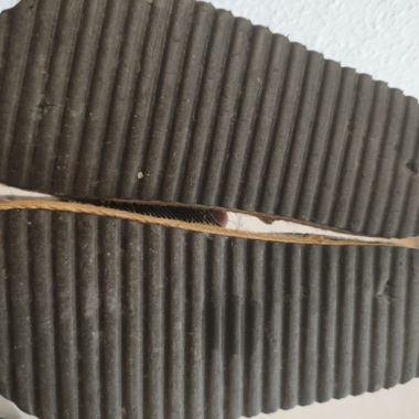 Sandali a fiocco rigati