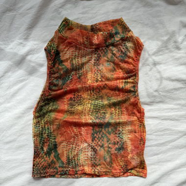Transparenter Croco-Top
