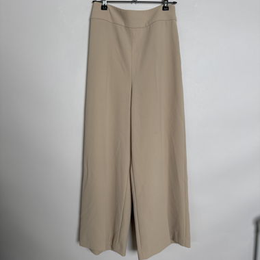 Pantaloni beige ZARA a gamba larga