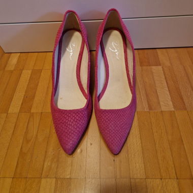 Leder-Pumps pink