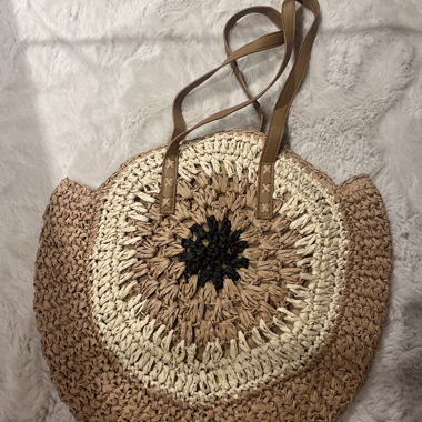 Sac cabas en paille