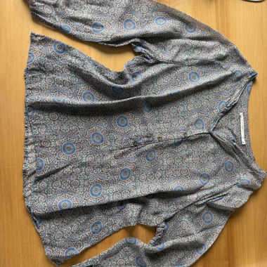 NILE Atelier gemusterte Bluse Grösse M
