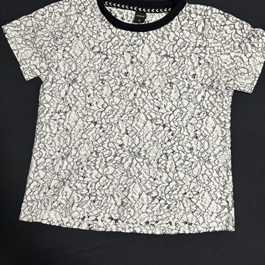 Zebra Lace T-Shirt Size S