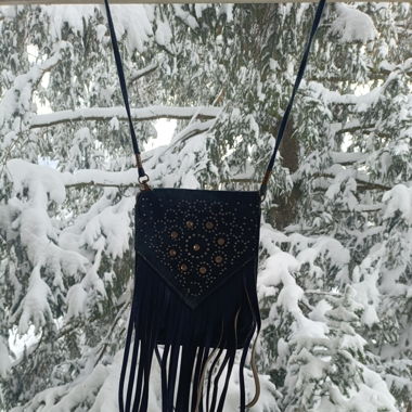 Jeans Fransen Tasche