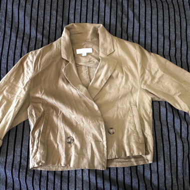 Giacca di lino ZARA / blazer corto