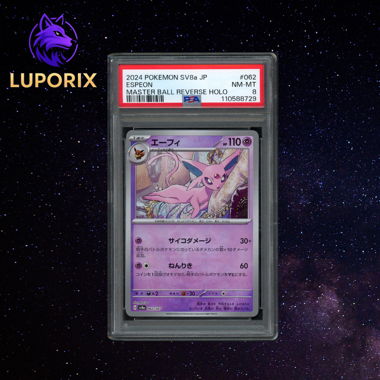 Pokémon PSA 8 Espeon 062/187 Master Ball Reverse