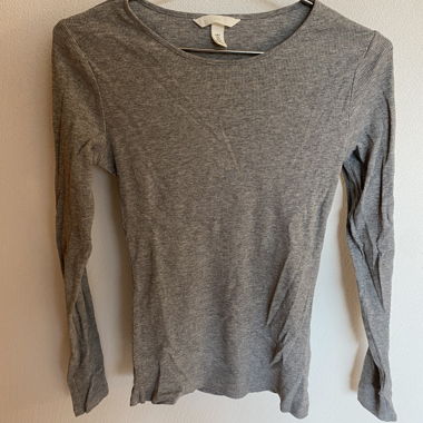 H&M Langarmshirt grau