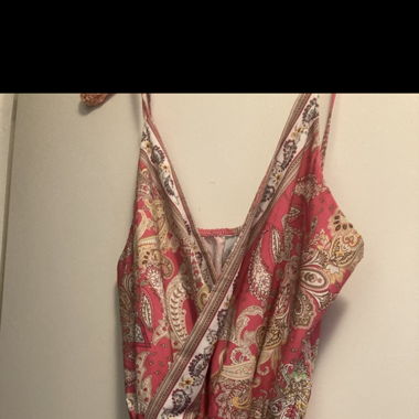 Langes rosa Kleid Gr. 38