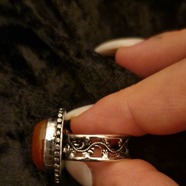 Vintage-Ring aus Karneol