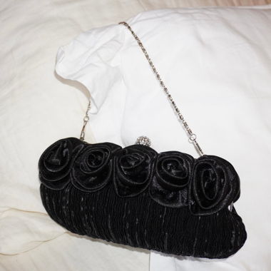 Pleated Rose Purse
