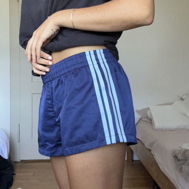 Blue athletic shorts