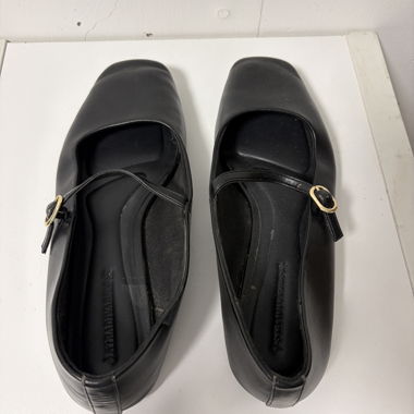 Black Mary Jane Flats