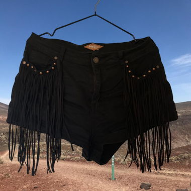 Black Cowboy Shorts