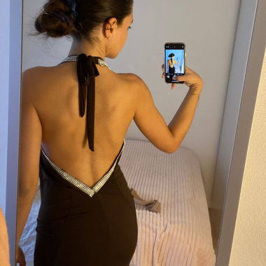 Robe de soirée élégante marron