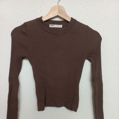 Long-sleeved shirt brown 