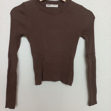 Long-sleeved shirt brown 