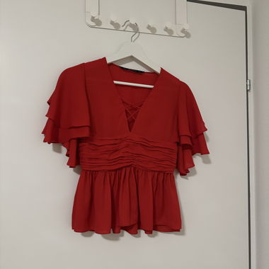 Zara Top/Bluse in rot