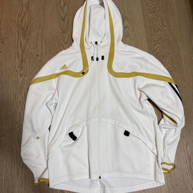 Adidas Hooded Jacket white/gold
