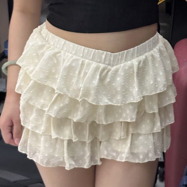 Vintage japonais : bloomers blancs à volants
