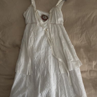 White boho dress