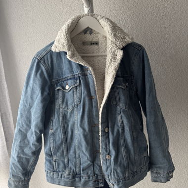 Jeans Jacke (mit Sherpa Futter)