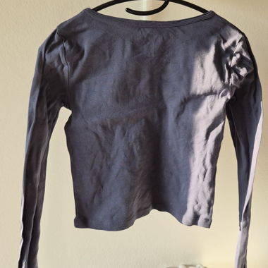 Blue-Grey Long Sleeve T-Shirt