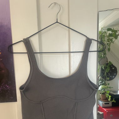 Crop top im corset stil