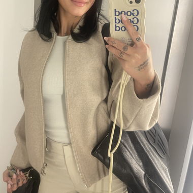 Zara Bomberjacke Beige