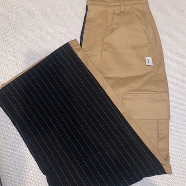 Beige Bershka Trousers with Elastic Waist