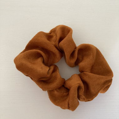 Scrunchie orange rouille