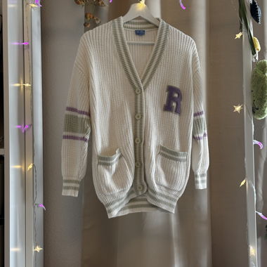 Ruby Cream Knit Cardigan – Varsity Style – XS/S