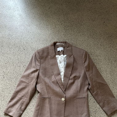 Blazer in beige von Reiss
