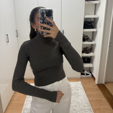Pull gris - taille M