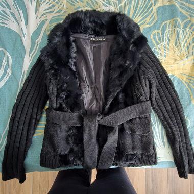 Veste noire y2k