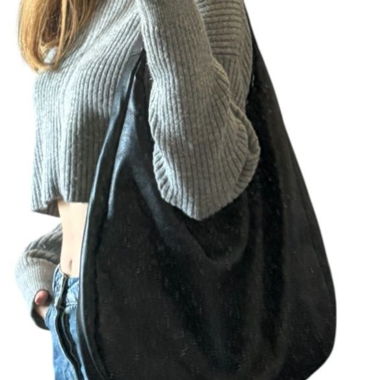Schwarze Hobo-Tasche