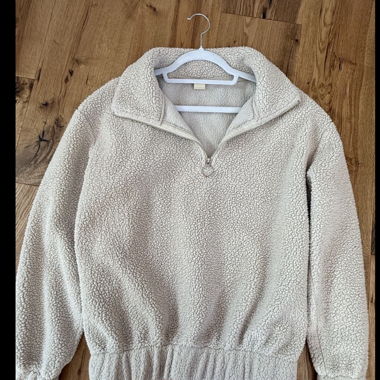 Zebra Teddy-Fleecepullover M