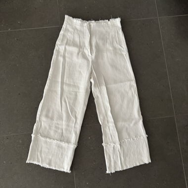 Weisse Zara Stoffhose