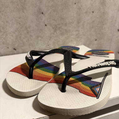 Rainbow Flip-Flops