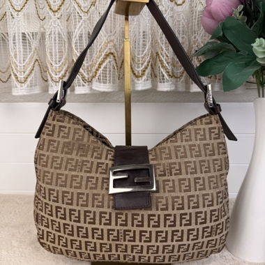 100% Original Vintage Fendi Baguette Zucchino