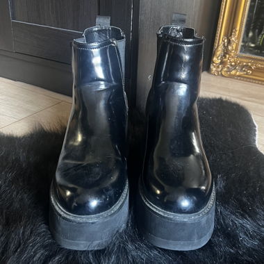 Bottes à plateforme Buffalo noires