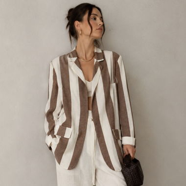 Leinen Blazer Gr. S - NEU