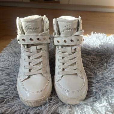 Sneakers con zeppa Guess bianche taglia EUR 36
