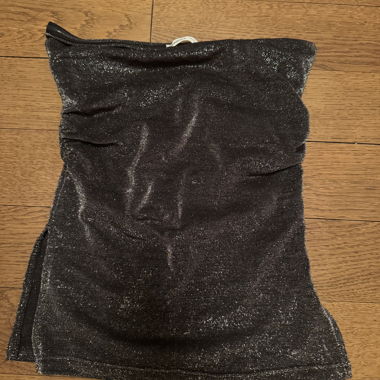 Bershka Going-Out Glitter Bandeau Top