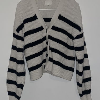 Strickjacke gestreift