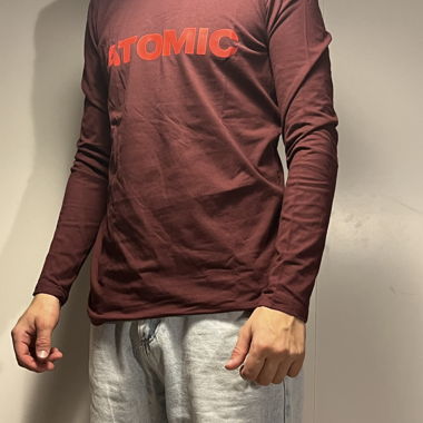 T-shirt maniche lunghe ATOMIC bordeaux