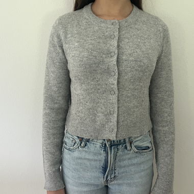 Gilet en tricot gris