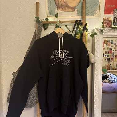 Felpa con cappuccio Nike SB nera taglia L