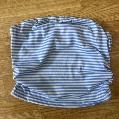 Top a fascia tubolare a righe blu