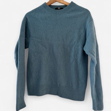 Pull en laine bleu